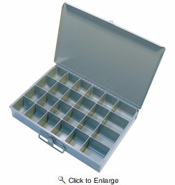 13-1/2 x 9-1/2 x 2 Empty 24 Compartment Metal Kit Drawer 1 PIECE