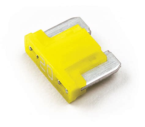 YELLOW 20 AMP LOW PROFILE FUSE - 100 PIECES