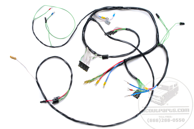 Engine Headlight Wiring Harness For Scout 80 With Alternator 1964-65