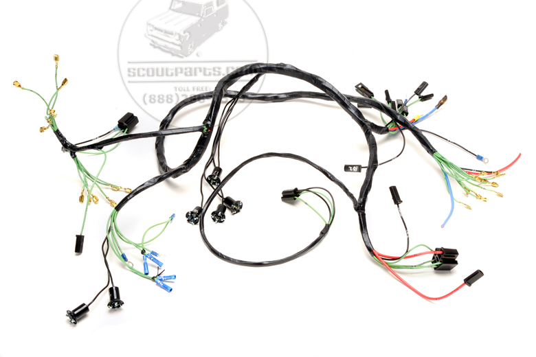 Main Under Dash Wiring Harness For Scout 80 With Alternator 1964-65