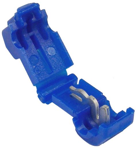 18-14 AWG (Blue) 0.250 Tab Snap T-Tap/Splice Connector 15 PIECES