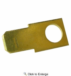 Brass 0.250 Male Tab Adaptor with #10 Stud Hole 1000 PIECES