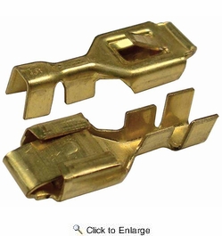  Brass 16-14 AWG 0.250 Female Lock Receptacle Connector 1000 PIECES