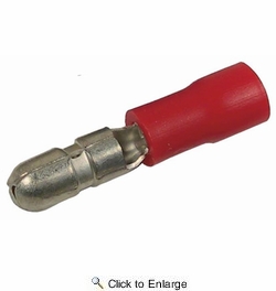 22-16 AWG(Red) 0.157 Flared Vinyl Insulated Bullet Connectors 1000 PIECES