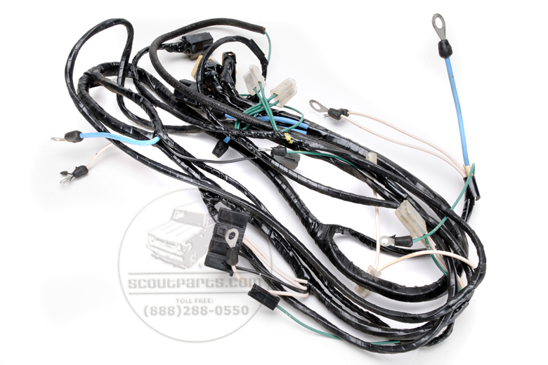 Wiring Harness, Front Engine/head Light, For Scout 800 1966 -68