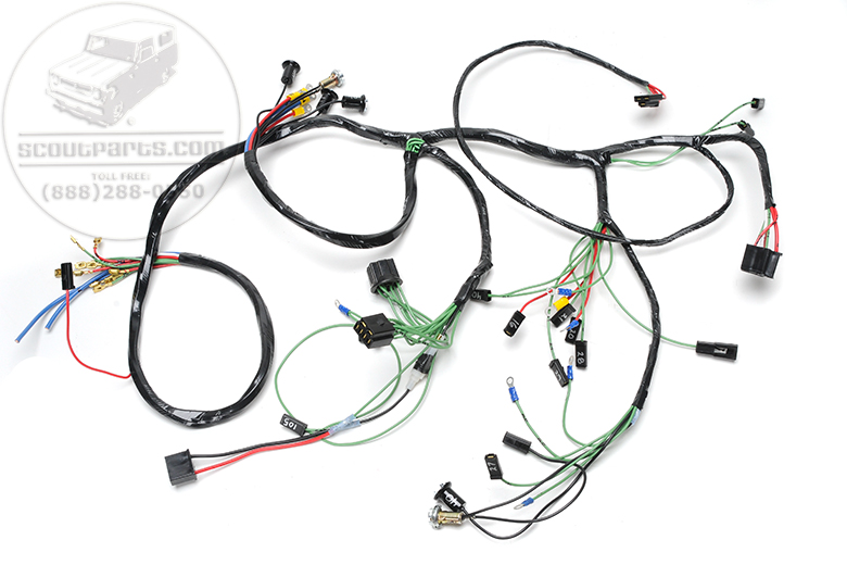Wiring Harness Main Under Dash For Scout 800 1966 To 68