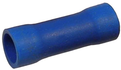 16-14 AWG(Blue) Flared Vinyl Insulated, Tin Plated, Parallel Butt Connector 100 PIECES