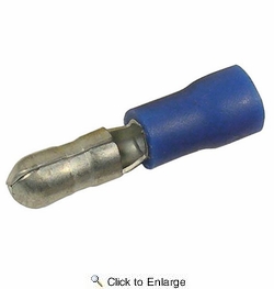 16-14 AWG(Blue) 0.157 Flared Vinyl Insulated Male Bullet Connectors 1000 PIECES
