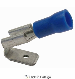  16-14 AWG(Blue) Flared Vinyl Insulated 0.250 Male & Female Quick Connect Piggyback 500 PIECES