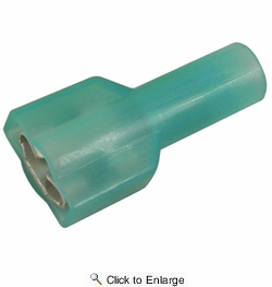  16-14 AWG(Blue) Nylon Fully Insulated 0.250 Tab Female Quick Connect Receptacle Terminal 500 PIECES