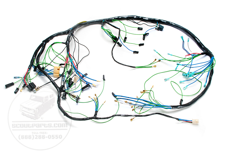 Harness - Main Under Dash Wiring For IH Pickup And Travelall  1966 To 68