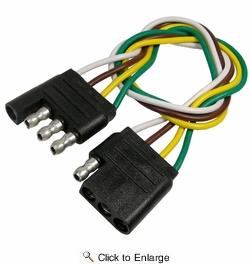  4-Way Trailer Electrical Connector 12 Male and Female 1 PIECE