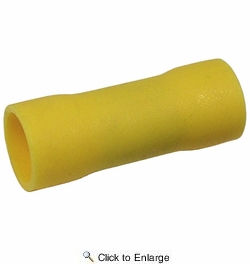 12-10 AWG(Yellow) Flared Vinyl Insulated Parallel Butt Connector 500 PIECES