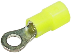 12-10 AWG(Yellow) Flared Vinyl Insulated 1/2 Ring Terminals 3 PIECES