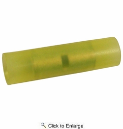  12-10 AWG(Yellow) Nylon Insulated Solid Barrel Butt Connector 25 PIECES