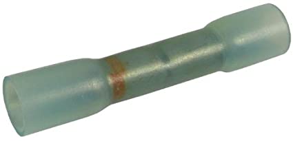  16-14 AWG to 22-16 AWG Blue with Red Stripe Step Down Heat Shrink Butt Connectors  1000 PIECES