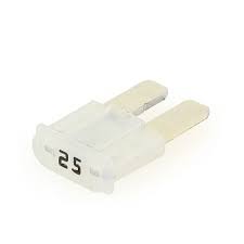 	CLEAR 25 AMP MICRO2 FUSE - 100 PIECES