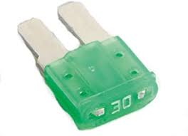 GREEN 30 AMP MICRO2 FUSE - 25 PIECES