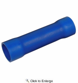  6 AWG (Blue) Battery Cable Flared Vinyl Insulated Lug (Butt) Connector 2 PIECES