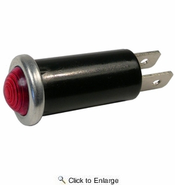  12 Volt 15 Amp Red Illuminated Indicator Light for 1/2 Mounting Hole 25 PIECES