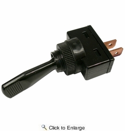  12 Volt 16 Amp Momentary On-Off Toggle Switch 1 Black Handle 1 PIECE
