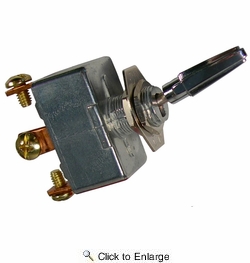  6-12 Volt 50 Amp Heavy Duty On-Off-On Toggle Switch 1 Chrome Handle 1 PIECE