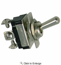  6 or 12 Volt On-Off-On Toggle Switch 5/8 Metal Bat Handle 1 PIECE