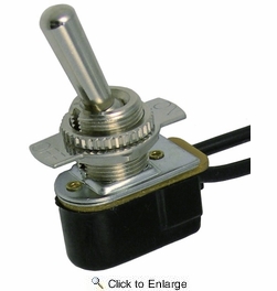  12 Volt or 125, 250 VAC On-Off Toggle Switch 3/4 Metal Bat Handle w/6 Wire Leads 25 PIECES