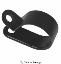  1/8 ID Black Nylon Cable Clamps 3/8 Width 500 PIECES