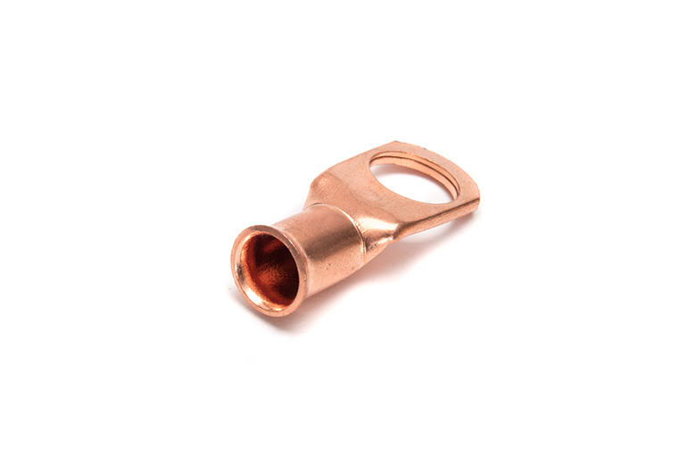 2AWG 3/8 COPPER CLOSED END RING TERMINAL 100 PIECES