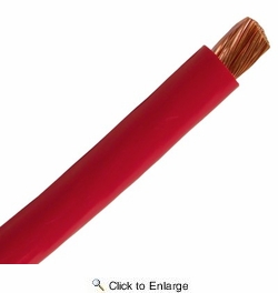 1 AWG Red Battery - Starter Cable 50 FT