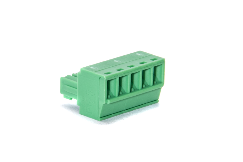 28-16 awg pluggable terminal block 5 position 100 pieces