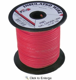 16 AWG Red SXL Cross-Linked Wire - Higher Heat Resistance - 100 FT