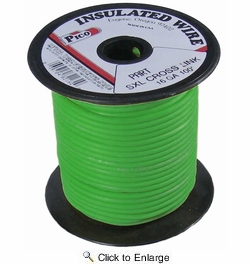  16 AWG Green SXL Cross-Linked Wire - Higher Heat Resistance - 100 FT