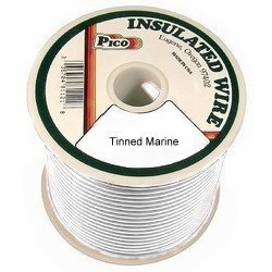  16 AWG White Tinned Marine Wire 100 FT