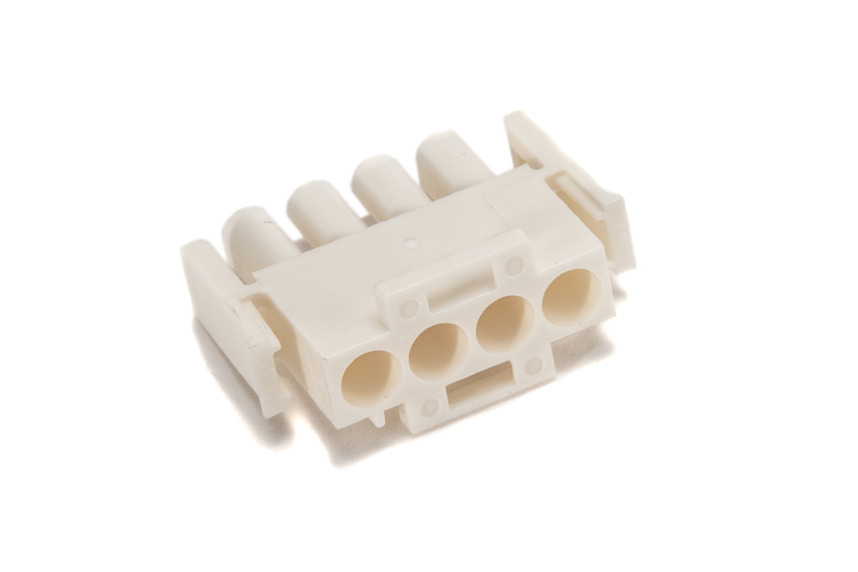 4 POSITION SINGLE ROW LOCKING CONNECTOR SHELL 1 PIECE