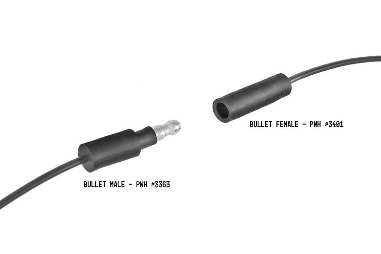 bullet male .180 diameter bullet connector trailer type bullet terminal