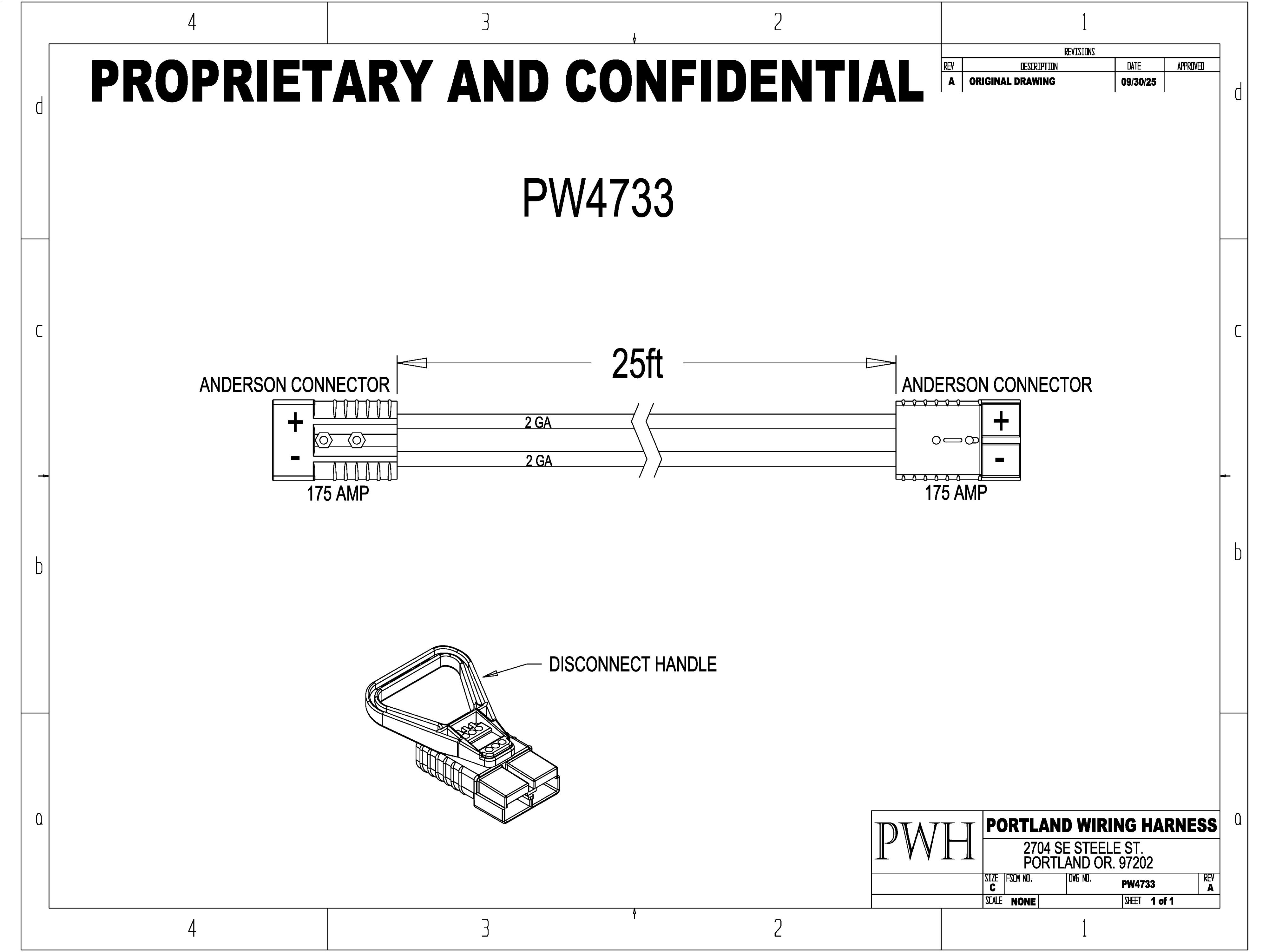 Jumper cable #2 gauge wire KW700R1 