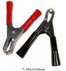 3-1/4" Insulated 30 Amp Steel Electrical Test Clips Red and Black 1 SET