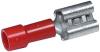 22-16 AWG -RED- FLARED VINYL INSULATED, TIN PLATED, FEMALE SPADE CONNECTOR 100 PIECES