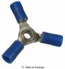 16-14 AWG(Blue) Flared Vinyl Insulated 3-Way Electrical Wiring Connectors 3 PIECES