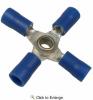 16-14 AWG(Blue) Flared Vinyl Insulated 4-Way Connectors  10 PIECES