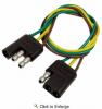 3-Way Trailer Electrical Connector 12" Male and Female 1 PIECE