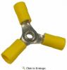 12-10 AWG(Yellow) Flared Vinyl Insulated 3-Way Connectors 100 PIECES