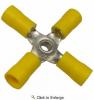 12-10 AWG(Yellow) Flared Vinyl Insulated 4-Way Connectors 100 PIECES