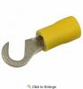 12-10 AWG(Yellow) Flared Vinyl Insulated #6 Hook Terminals 9 PIECES