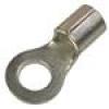 8 AWG Tin Plated, Copper Brazed 1/4" Brazed Lug Ring/Eye Terminals 200 PIECES