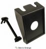 1-3/8" x 1-5/8" Toggle Switch Mounting Panel 1/2" Holel Black Modular Style 25 pieces