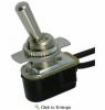 12 Volt or 125, 250 VAC On-Off Toggle Switch 3/4" Metal Bat Handle w/6" Wire Leads 25 PIECES