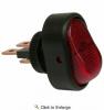 12 Volt 25 Amp On-Off Red Illuminated Oval Rocker Switch 1 PIECE